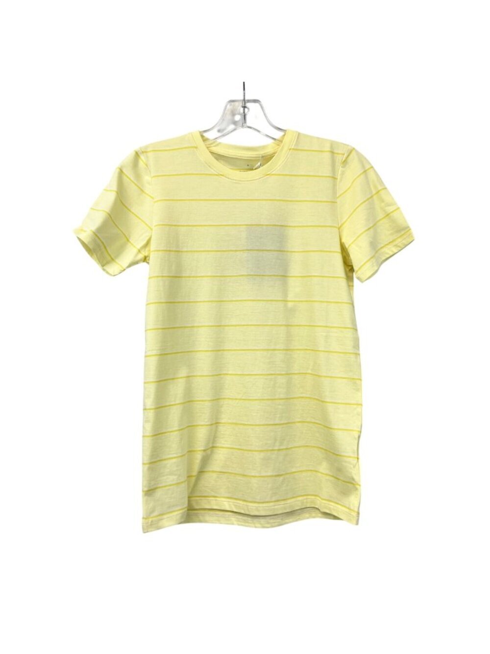 Everlane Women’s Short Sleeve Crew Neck Tee Yellow Striped Size Small New